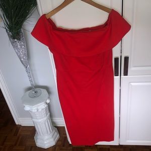 Red Aritzia Babaton Dress